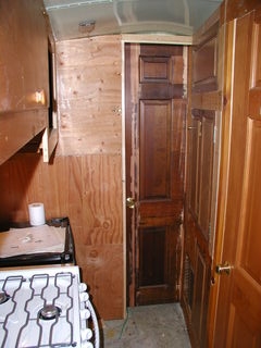 3-panel door in the bedroom
