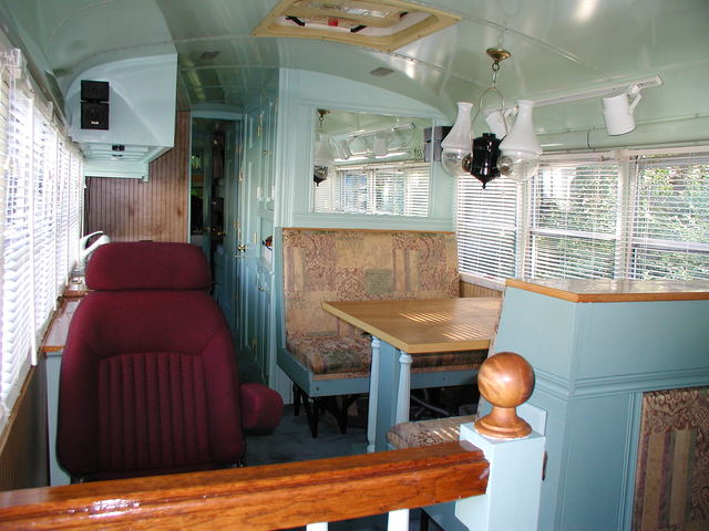 latex paint for the interior of the bus