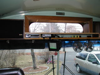 monitor CB and radio above the dashboard
