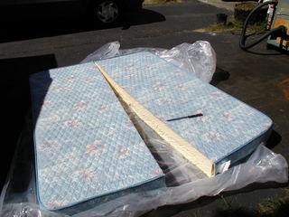 Cutting the mattress