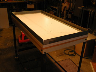 skirt installed, screwed