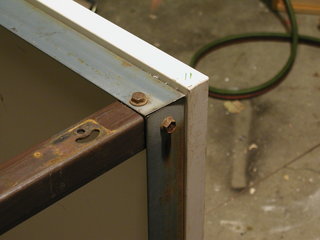 skirt bolted to legs