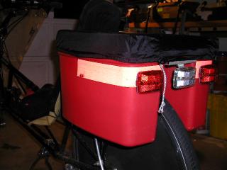 hard shell mop bucket bicycle trunk