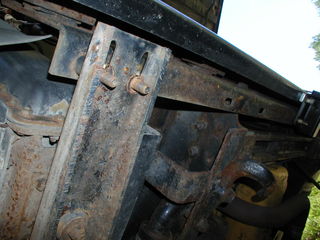 unbolting the radiator